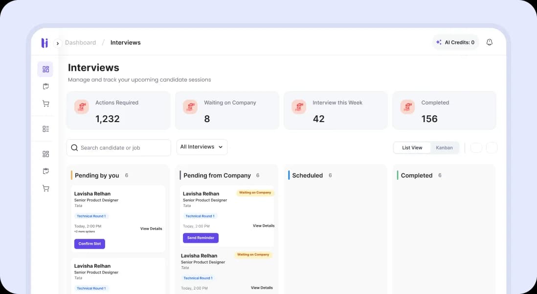 Opportunity to grow credibility