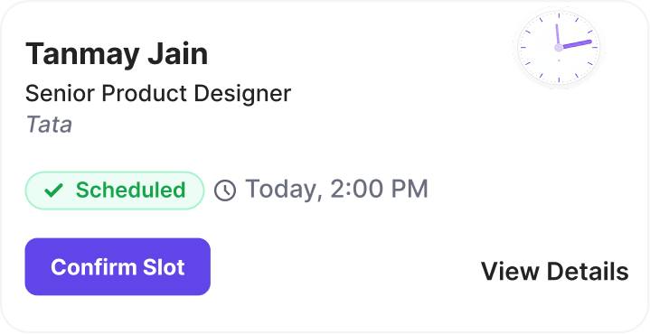 Interviews Scheduled