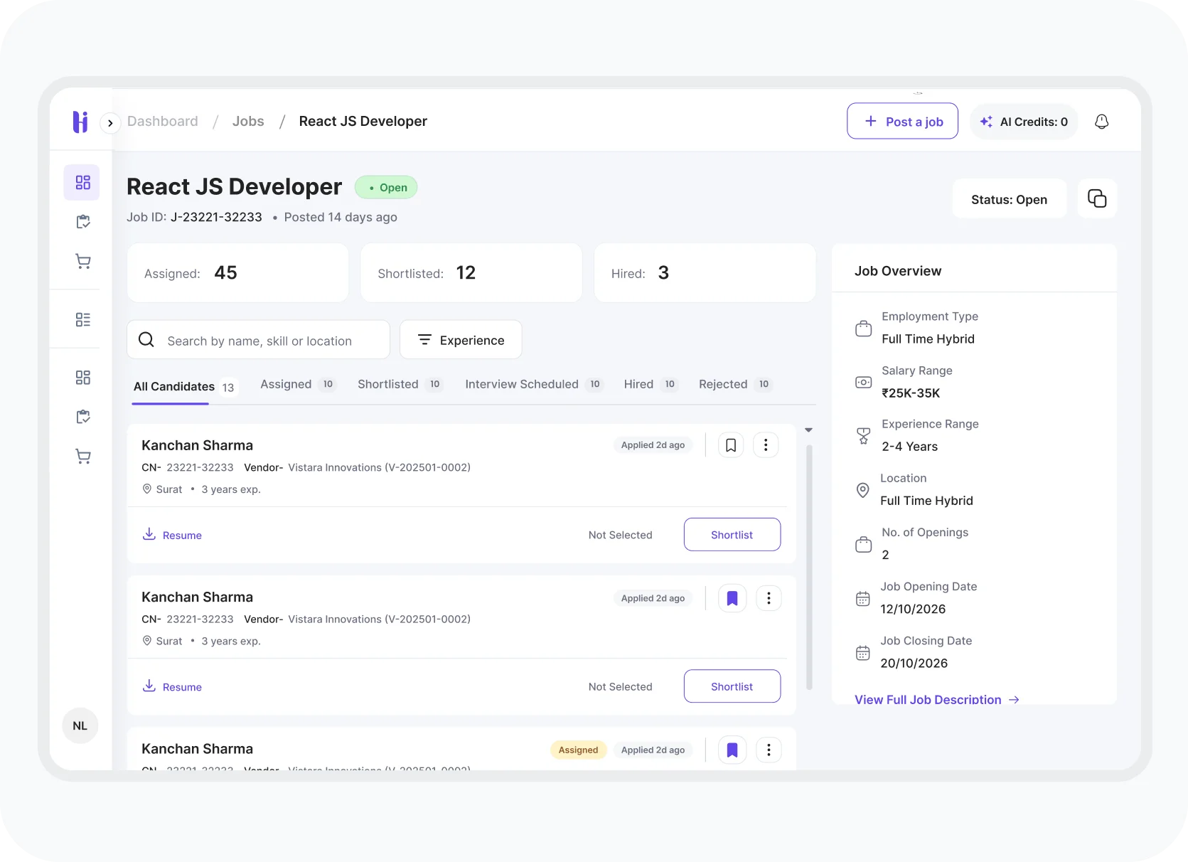 Vendors Are Auto-Matched