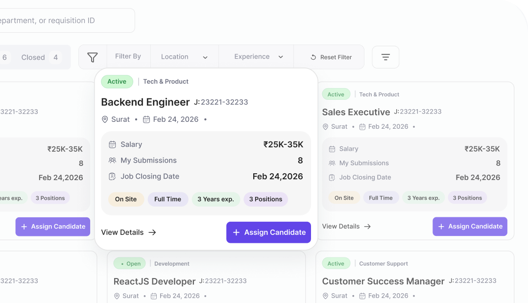 Jobs Received
